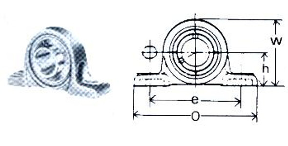 BEARING UNIT UCP-208 SHAFT DIAM 40MM