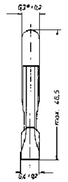LAMP TAUNUS TYPE-45 30V 40MA 6.4X46.5MM