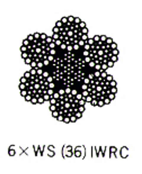 ROPE WIRE GALV 6XWS(36)IWRC 25MM DIAX200MTR W/CERT.
