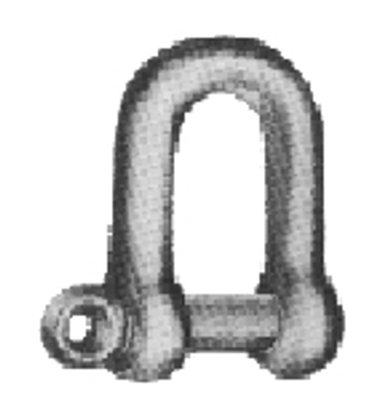 SHACKLE D-TYPE SCREW PIN GALV 28MM SWL 2.5TON
