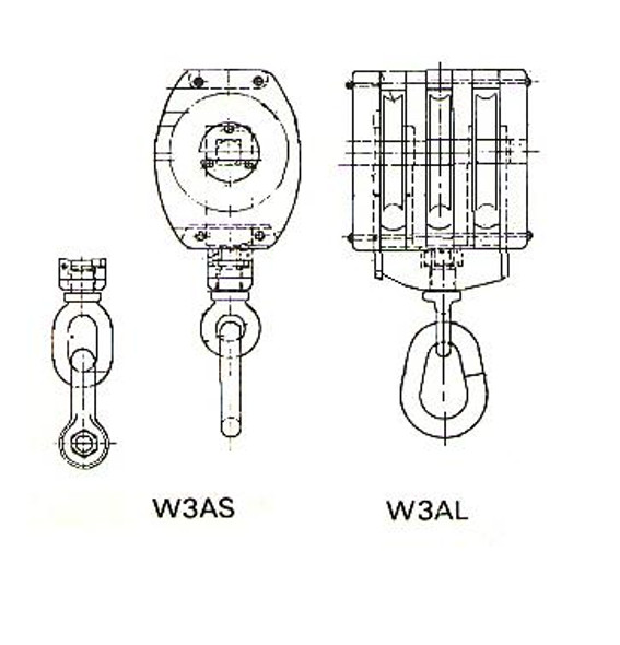 BLOCK WOODEN WITH SHACKLE SB20 JIS-F3426-W3AS TRIPLE 220MM