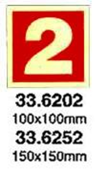 FIRE EQUIPMENT SIGN (RED) 2 150X150MM