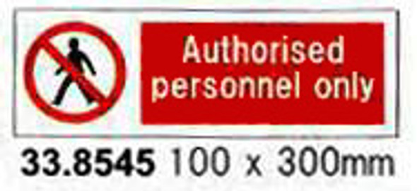 SIGN WHITE VINYL SELF ADHESIVE #8545 100X300MM