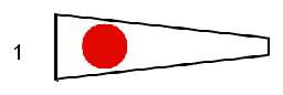 FLAG SIGNAL NUMERAL "1"