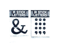 CHARACTER SELF ADHESIVE VINYL BLACK & 40MM 10'S/PKT