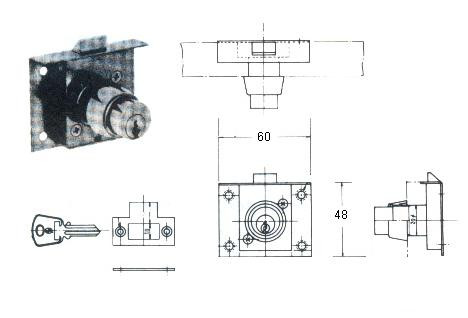 LOCK SET PUSH MORTISE OHS#5120-25 T25XL10MM