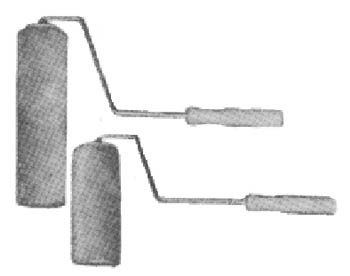 PAINT ROLLER WOOL 300MM WIDTH COMPLETE WITH HANDLE