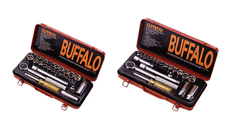 SOCKET WRENCH SET 9.5MM/SQ 1/4-7/8"13SOCKET W/8TOOL #1500