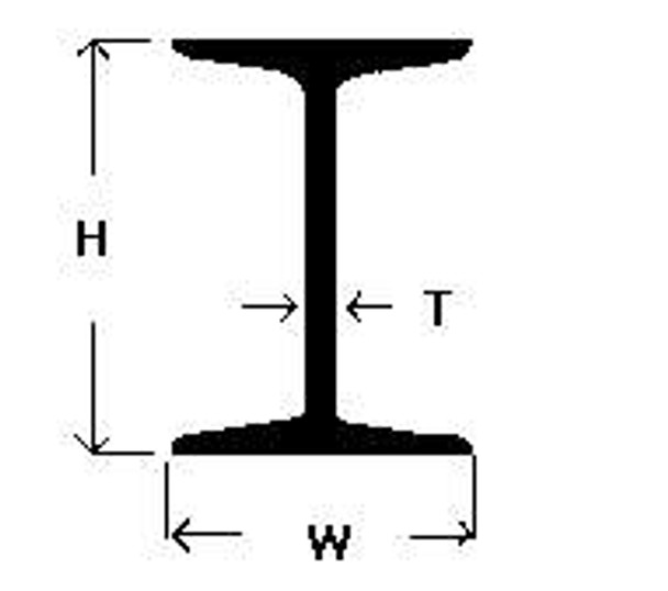 STEEL I BEAM HOT-ROLLED 200X150X9MM 5.5MTR