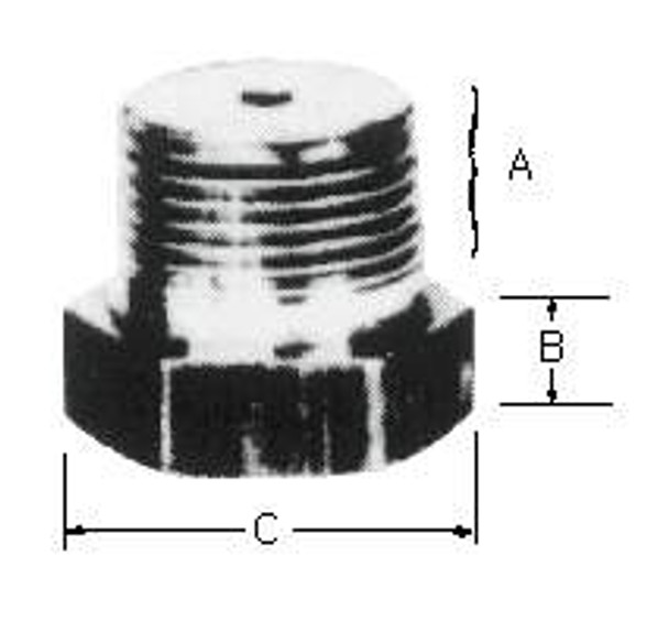 ELEMENT RETAINING PLUG BRASS 1"