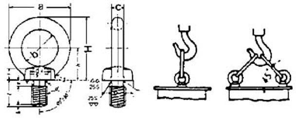 EYE BOLT STEEL M30