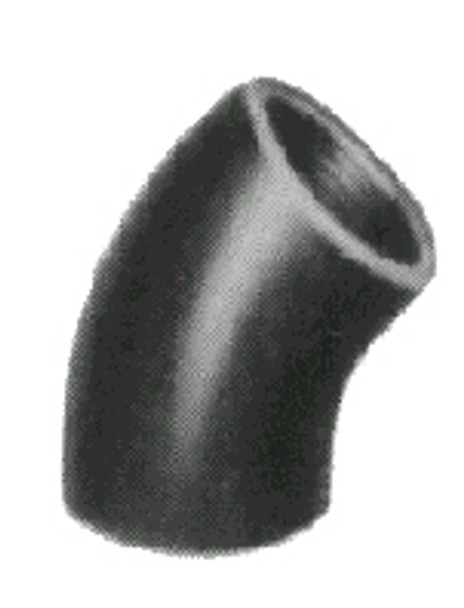 ELBOW MALLEABLE CAST IRON BLACK 45DEG 1/2