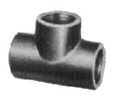 TEE MALLEABLE CAST IRON GALV 39880
