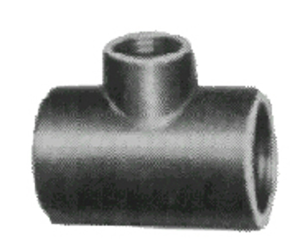 TEE REDUCING MALLEABLE CAST IRON BLACK 1/2X1/2X3/8