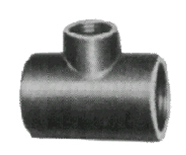 TEE REDUCING MALLEABLE CAST IRON BLACK 3X3X2-1/2