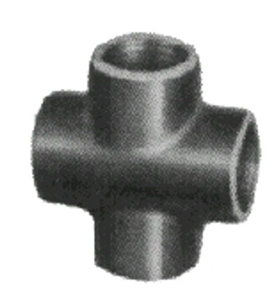 CROSS MALLEABLE CAST IRON BLACK 1/8