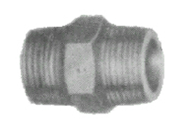 NIPPLE HEXAGON BRASS 2 THREADED