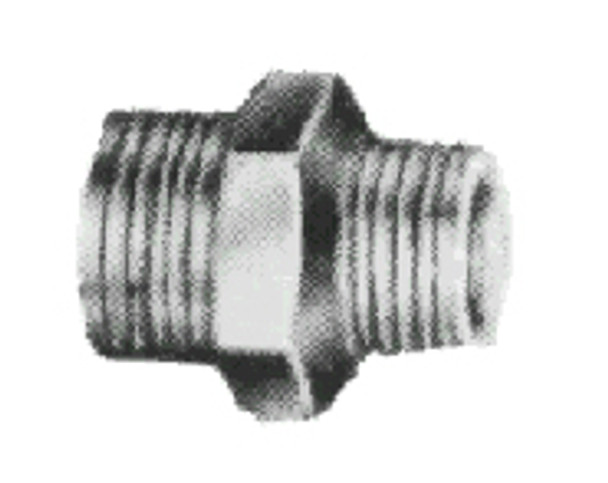 NIPPLE HEXAGON REDUCING BRASS 2X1-1/2 THREADED
