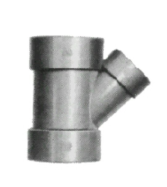 Y-PIECE REDUCING PVC 45DEG FOR DRAIN SIZE 100 X 75