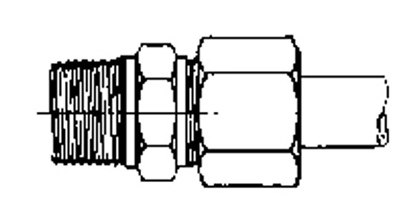CONNECTOR COMPRESSION STEEL 34MMXPT1-1/4 250KG