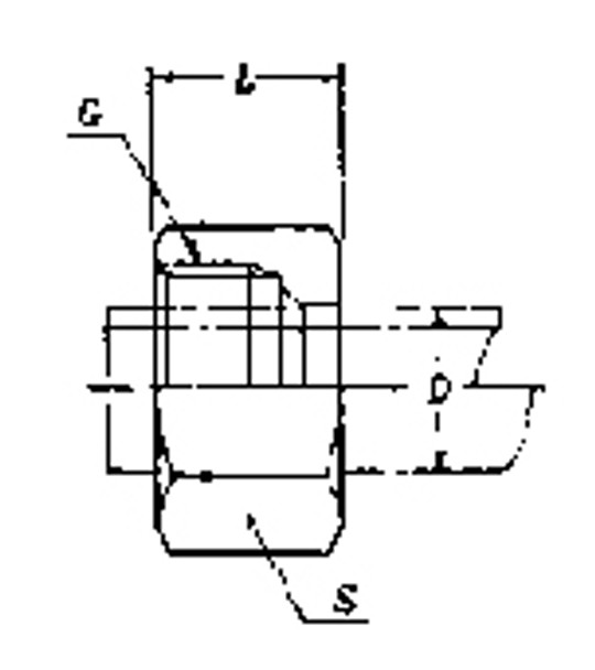 NUT FOR STEEL COMPRESSION FITTING 18MM 400KG