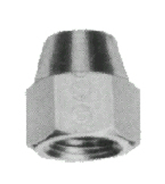 NUT FLARED BRASS 6MM X UNF1/2 20THREAD