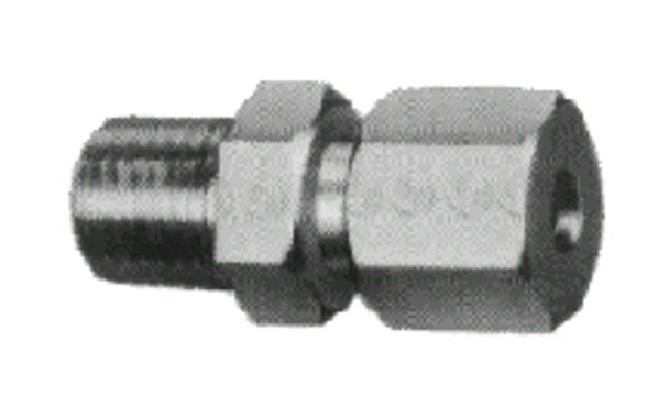 CONNECTOR MALE FLARELESS BRASS 25MMXPT3/4