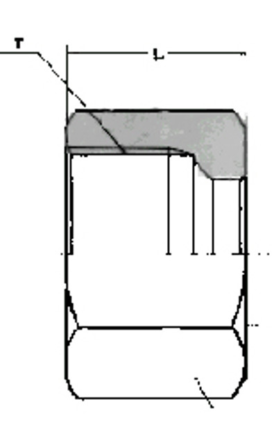 NUT BRASS FOR FLARELESS TUBE FITTING 25MM