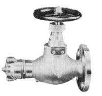 GLOBE HOSE VALVE BRONZE FLANGE&COUPLING F7334 10K-40MM