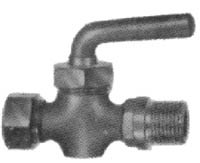 DRAIN COCK WITH LEVER HANDLE BRONZE MALE&FEMALE PT1/4
