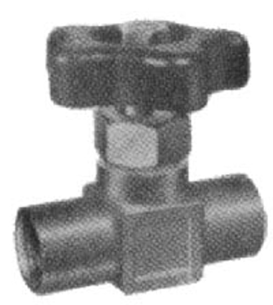 NEEDLE VALVE STRAIGHT BRASS BOTH FEMALE ENDS 3/8