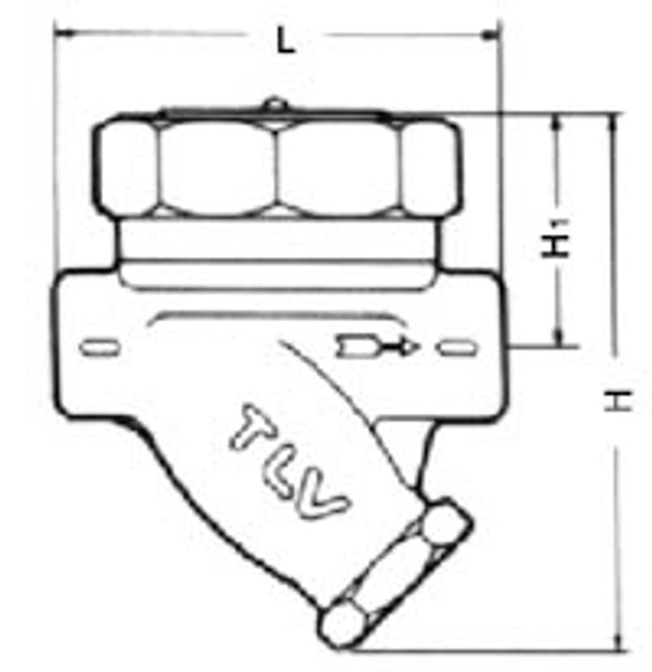 STEAM TRAP MALLEABLE-IRON THERMODYNE SCREWED 25A