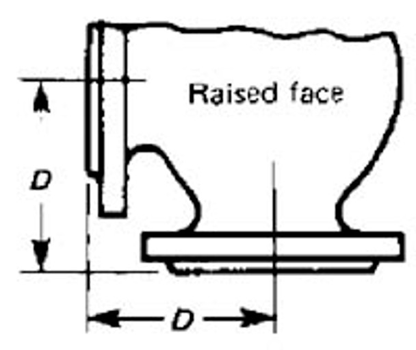 ANGLE VALVE STEEL ANSI 150 FLANGED RAISED FACE 3"