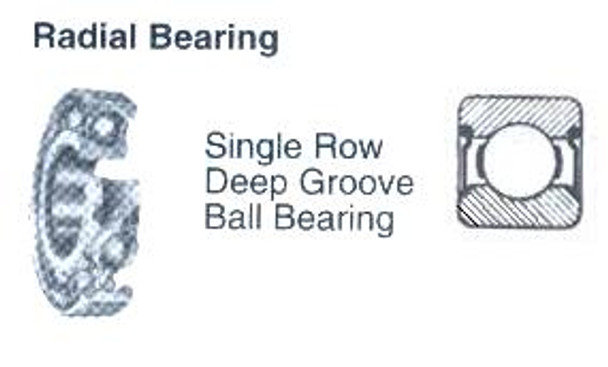 BALL BEARING SINGLE ROW DEEP GROOVE NO.6211ZZ