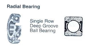 BALL BEARING SINGLE ROW DEEP GROOVE NO.6313-2RS