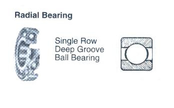 BALL BEARING SINGLE ROW DEEP GROOVE NO.6412
