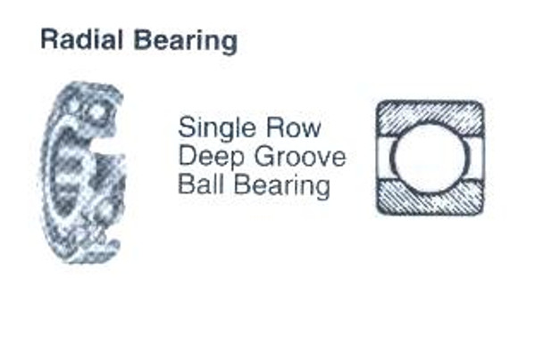 BALL BEARING SINGLE ROW DEEP GROOVE NO.626