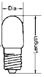 LAMP PILOT TUBULAR CLEAR E-12 30V 0.11A 13X33MM