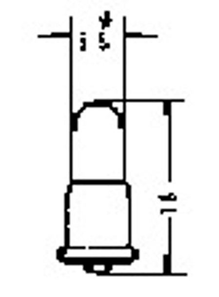 LAMP PILOT MINIATURE F-6 18V 1W 5.5X16MM