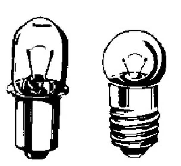 FLASHLIGHT BULB FLANGE BASE 2.5V 0.5AMP