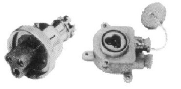 STRAIGHT PLUG(1MA)&RECEPTACLE (1M) WATERTIGHT 3PIN