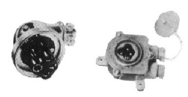 ANGLE PLUG(2MB)&RECEPTACLE(2M) WATERTIGHT 4PIN