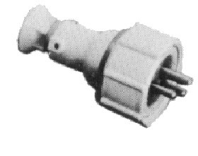 PLUG WATERTIGHT 3PIN HNA CAST BRASS