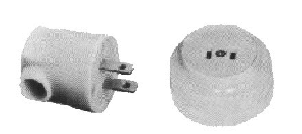 PLUG & RECEPTACLE 2-FLAT PIN NON-WATERTIGHT PHENOL RESIN