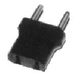 PLUG ADAPTOR 2-ROUND PIN PLUG & 2-FLAT PIN RECEPTACLE