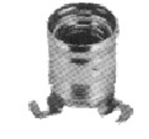 LAMP HOLDER EUROPEAN BRASS E-22 WITH 3-MOUNTING LUG