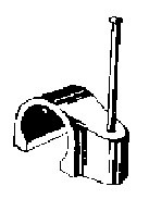 CABLE CLIP PLASTIC WITH PIN FOR 7-11M CABLE