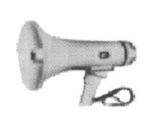 MEGAPHONE TRANSISTER 6W DIA192XL318MM WITH WHISTLE