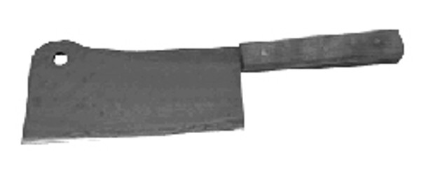 CLEAVER CARBON STEEL 250MM WITH LONG HANDLE