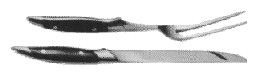 MEAT CARVING KNIFE & FORK SET